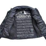 Superdry Original Fuji Black Puffer Jacket Womans Size US 6 Double Zipper Photo 4