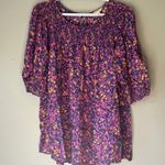 Terra & Sky  Blue / Purple / Pink Blouse 1/2 Sleeve Size 2X Photo 13