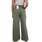 SANDRINE ROSE X FREE PEOPLE Wide Leg Pant Jeans‎ Size 24 Army Green NEW Photo 4