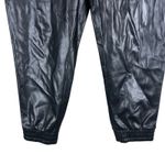 Rue 21 Faux Leather Joggers Womens L Black Drawstring Stretch High Rise Biker Photo 1