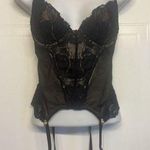Victoria's Secret  X Chantal Thomass Vintage Garter Teddy Lace Lingerie 34C Black Photo 0
