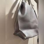 Neiman Marcus NWOT‎  Silver- Gray Leather Tote Bag Photo 3