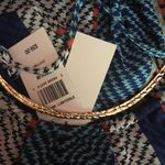 CITY STUDIO Houndstooth Chiffon Halter Dress, NWT Medium Blue Photo 10