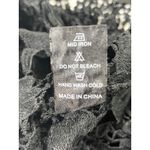 Pretty Angel  Black Floral Lace Off Shoulder Top Tiered  Cropped Sheer S/M Photo 7