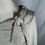 Dalia Striped Knit Dress Women's Long Sleeve Tie Neck Casual‎ Tan Size XS Photo 2