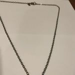 J.Crew Signed  Brass Tone Chain Necklace Feather Pendant With Rhinestone Photo 8