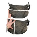Liz Claiborne  Vintage Leather Woven Hobo Shoulder Bag‎ Photo 9