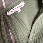 XiRENA Maren Cotton Chelsea Gauze Short Sleeve Mini Dress Green Small S Photo 9