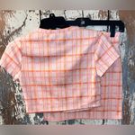 Freshman 1996 Two Piece outfit size small, Mini skirt and Crop Top, pink plaid Photo 4