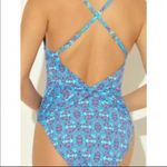Bleu Rod Beattie Women's Rogue Blue Ruched Cross Back One Piece Swimsuit sz 6 Photo 4