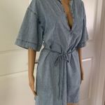 Frame Kaftan Denim Mini Dress, Breezy Photo 7