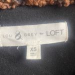 Loft  Black and Brown Fleece Jacket Photo 5