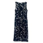 Vtg Y2 Eve Adams Midi Dress Sz M Holiday Gala Metallic Glitter Formal Floral Black Size M Photo 1