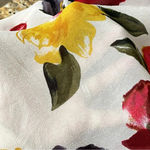 Newport News Sunstreak By 90s Vtg Floral Sheer Tunic Blouse Retro Beach Boho M Photo 8