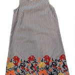 MSK embroidered tank style dress. Size: M. Blue Size M Photo 0