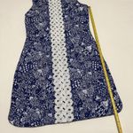 Lilly Pulitzer For Target Blue Fish Patterned Sheath Dress Sz 6 Photo 2