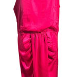 Kirundo Dress Women XL Pink Halter Neck Party Cocktail Ruched Bright Minimal Photo 0