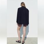 ZARA  Oversized Vented Relaxed Fit Blazer in Black Viral Blogger Fave Size XS/S Photo 14