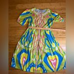 Sheridan French Women pullover Resin floral detail Colorful Arcadia Dress|SZ:L Green Size L Photo 6