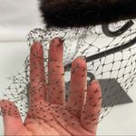 Vintage Brown Fur Juliet Fascinator Hat Photo 3