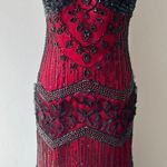 Vintage Gothic Prom Dress Red Size M Photo 5