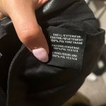 7 For All Mankind Faux Leather Wide Cropped Leg Pants Black- Size Medium Photo 8