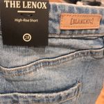 BLANK NYC  LENOX HI RISE BLUE DENIM WHISKERED DISTRESSED SHORTS 28 Photo 5