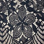 EXPRESS  Floral Lace Mini Skirt in Black/Tan Size 00 Photo 4