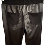 Yelete Point Women's Black Faux Leather Leggings Size S Casual Photo 8