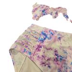 Torrid  Purple Tie Dye Flounce Lattice 2 Piece Swimsuit Size: 2 Photo 2