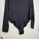 SKIMS NEW !!  Swim  Zip Front Long Sleeve One piece - ONYX Photo 5