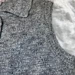 J Jill Sweater Vest Womens Large Grey Button Front Knit Wool Alpaca Blend Preppy Gray Photo 6
