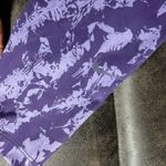 Nike  One Dri Fit 7/8 Purple Patterned Leggings Women’s Small Photo 2