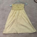 Hollister  Dress Mini Yellow strapless Photo 0