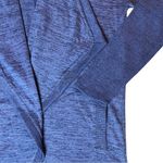 Athleta  Blissful Wrap Sweater Medium Blue Open Cardigan Hood Pockets Thumb Holes Photo 6