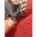 Anthropologie Women's Size S 3/4 Dolman Sleeve Waffle Knit Thermal Top Coral Photo 3