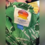 Farm Rio Anthropologie Printed One-Shoulder Ruffle Dress green - XS Petite $260 Photo 8