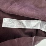 ZARA Knit Skirt Womens Large Burgundy Faux Leather Pull On Pockets Lined Modern Photo 4