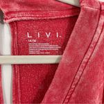 Lane Bryant NWT Livi Red Tie Dye Jumpsuit Sleeveless Cropped Jogger Size 14/16 Photo 3