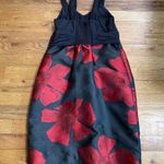 Max Studio Specialty Products Black&Red Floral Design Dress Photo 6