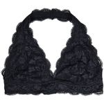 Urban Outfitters Out From Under Black Lace Halter Bra XL Crochet Bralette NWT Photo 0