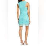 Nordstrom ADELYN RAE Shayna Mixed Lace Fit & Flare Dress - Aqua Blue Size M NWTS $125 Photo 2