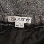 Pendleton  Wool N Silk Blend Gray Trousers Lined Work Business Womens 16 Photo 1