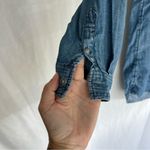 American Eagle  button down chambray long sleeve shirt dress 100% Lyocell XS Photo 6