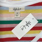 Style & Co Plus NWT Size 3X Rainbow Stripe V-Neckline Essential Knit Top Shirt Photo 4