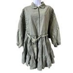 Free People Green Hampton Mini Dress Size L P2P 33.5” New w/o Tag MSRP $198 SOO Photo 13