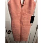 Bebe BANDAGE MIDI DRESS color pearl blush dress size xs sexy New Year’s Eve dress Photo 7