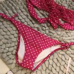Victoria's Secret VS Pink Polka Dot Ruffle Bikini Photo 1