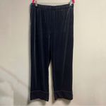 NorthStyle Pajama Set Navy Blue Velour Button Photo 9