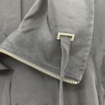 Lafayette 148  Sz 4 Jacket Linen Blend New York Navy Full Zip 3/4 Sleeve Pocket Photo 4